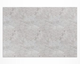 Raw Stone Industrial Concrete Outdoor Rug, Texture Patio Carpet, Gray Vinyl Rug, Porch Rug, Pet Friendly Rug, Easy To Clean Rug