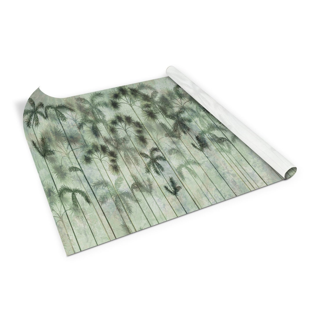 Tropical Palm Trees Veneer Sheets, Decals for Furniture, Size 39.8x19.7