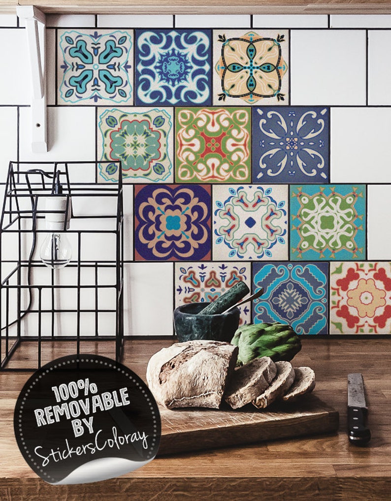 Portuguese Azulejos Tile Stickers Pack Of 24 Lisbon