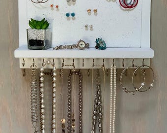 Schmuckhalter - Wand Montiert, XL Massiv Halsketten Armbänder Ohrringe
