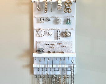 Set 2 Organizer Da Appendere Per Gioielli – Colore Bianco