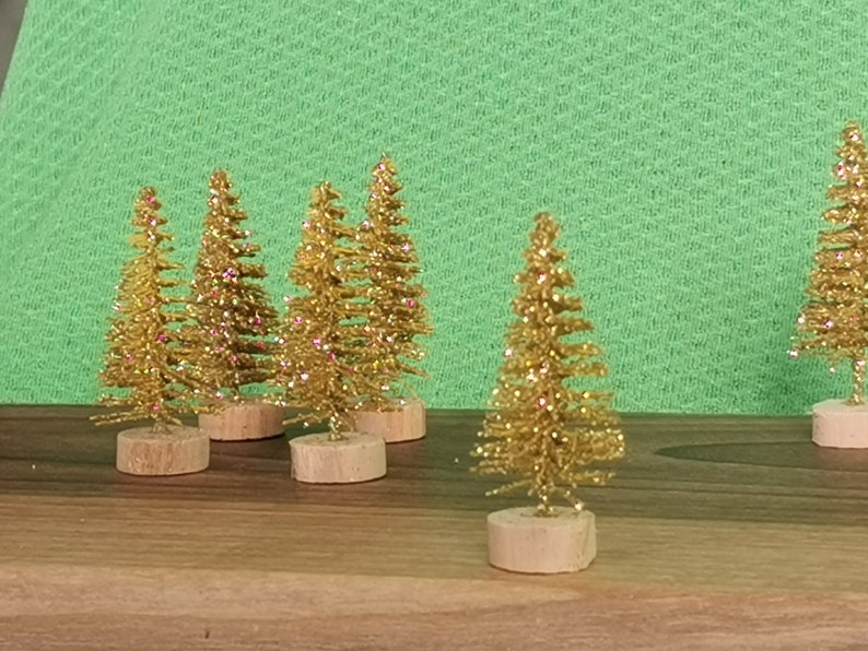 Mini Christmas Tree Table Decor. Miniature Christmas Decor. Etsy