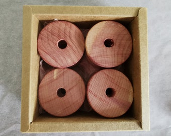 Zedernholz Mottenschutz Ringe: Natürliche Kleiderschrank Erfrischer