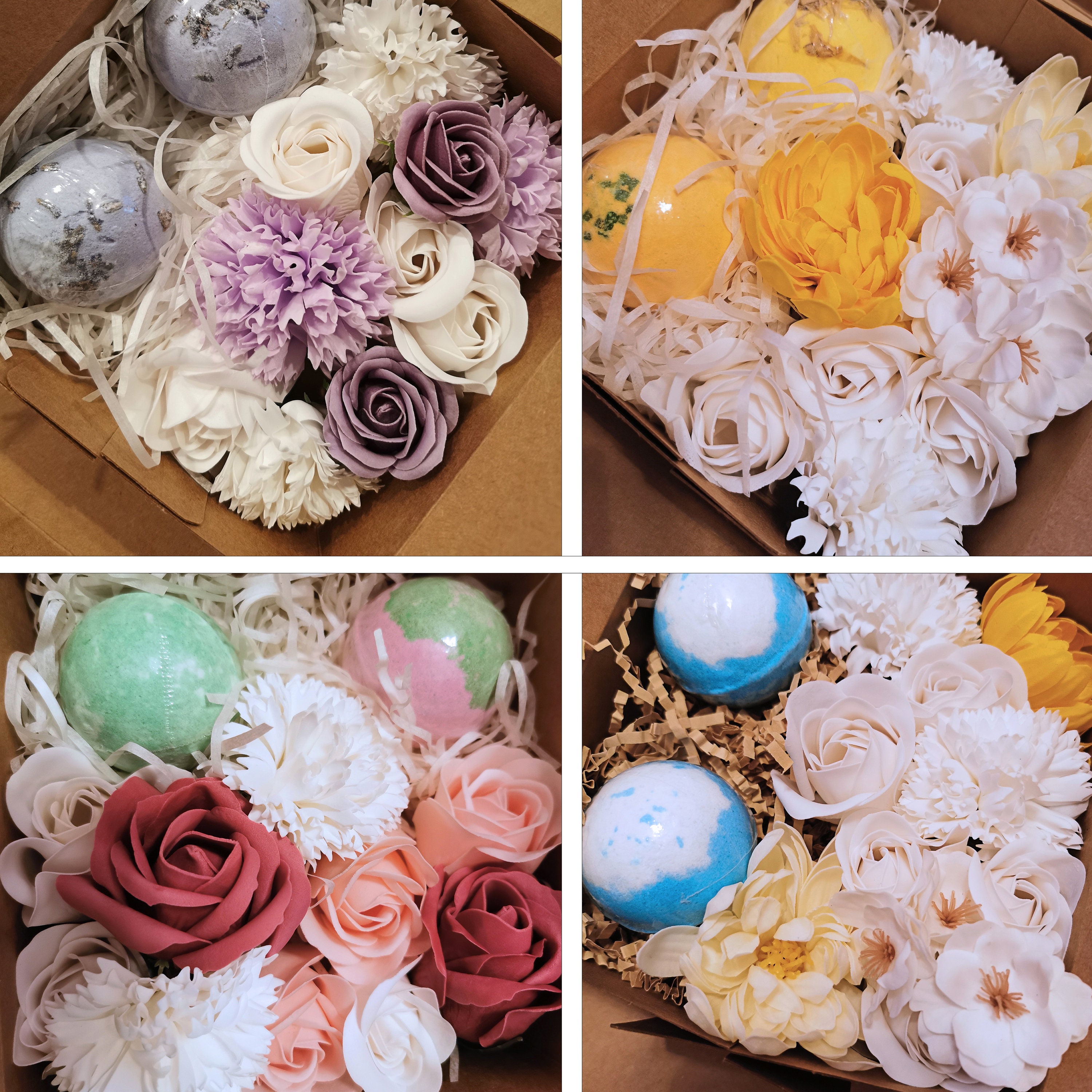 FLOWER SOAP BOUQUET. Relaxing Bath. Soap Flower. Bath Fizzer. Etsy