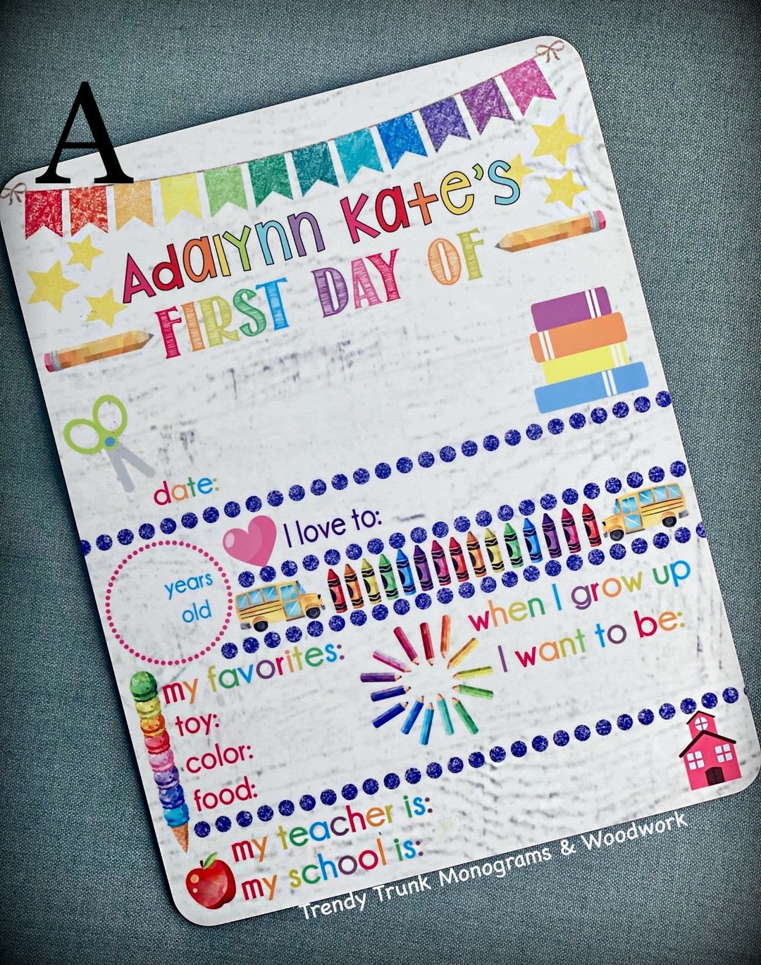 First Day of School Dry Erase Board, Last Day of School Dry Erase Board