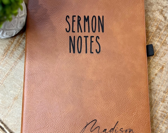 Sermon Notes Custom Sermon Notebook Leather Journal Engraved Church sermon-notes-custom-sermon-notebook-leather-journal-engraved-church