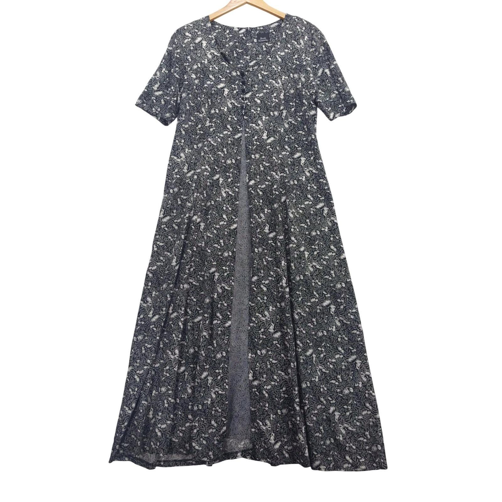 90s Rayon Maxi Dress