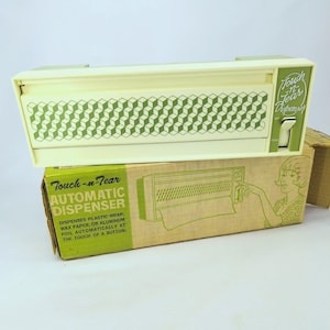 Touch-n-Tear Automatic Dispenser Green Vintage Retro Kitchen Wall Mount Boxed