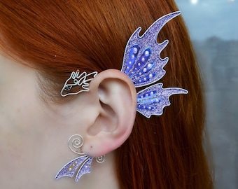 Fairy dragon ear cuff no piercing * Dragon ear wrap