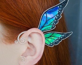 Fairy wing ear cuff no piercing* Fairy wing ear wrap