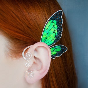 Fairy wing ear cuff no piercing* Fairy wing ear wrap