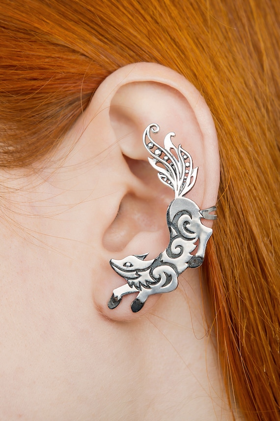 Cute Fox Earrings For Women - Animal Jewelry Dangle Earrings | Fox Lover Gift, Birthday, Christmas Present | Alloy, Hypoallergenic, Comes In Velvet Pouch
