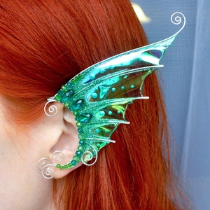 Mermaid ear cuffs no piercing, Elf ear cuffs jewelry, Fairy earrings
