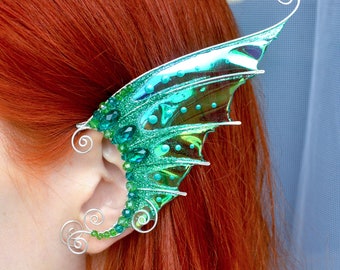 Mermaid ear cuffs no piercing, Elf ear cuffs jewelry, Fairy earrings