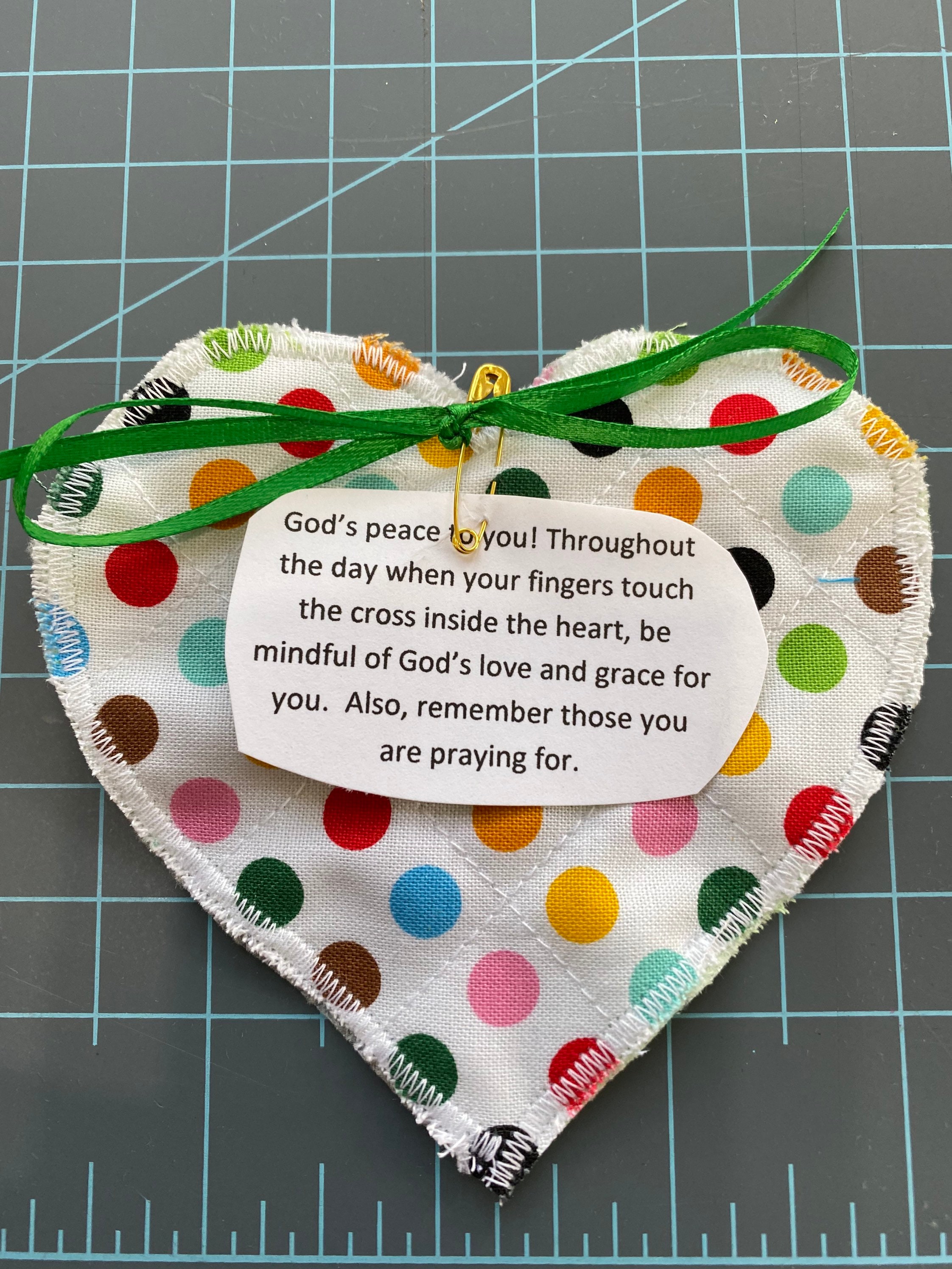 Heart prayer quilt Etsy