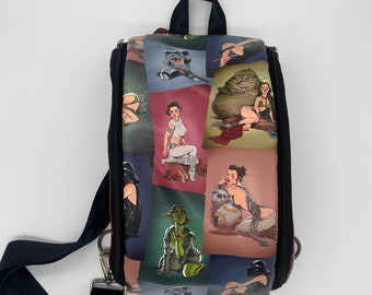 Pin up wars anti-theft backpack