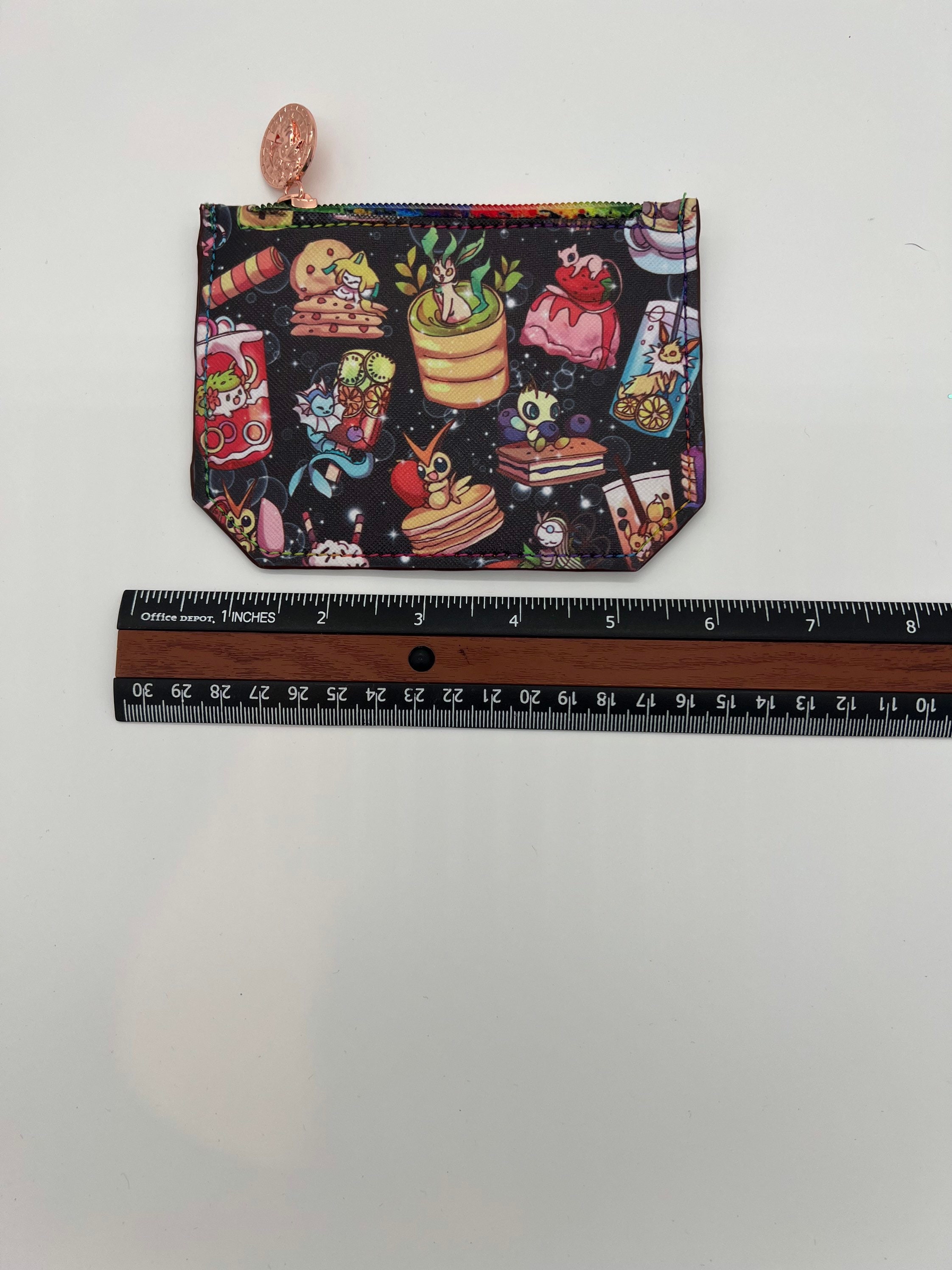 Food Mon Wallet Black - Etsy