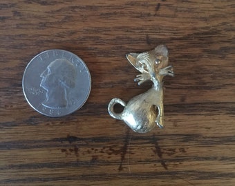 vintage cat brooch