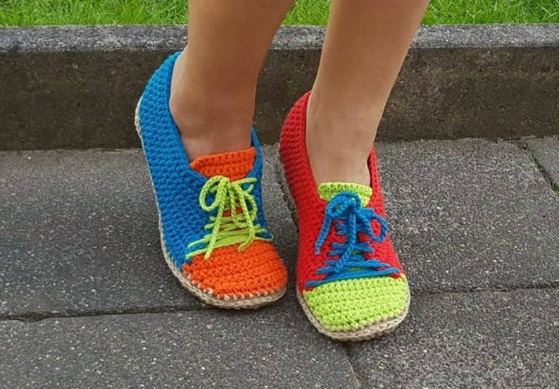 Crochet Pattern Trainers Shoes Size Uk 3575 Us 5595 Etsy