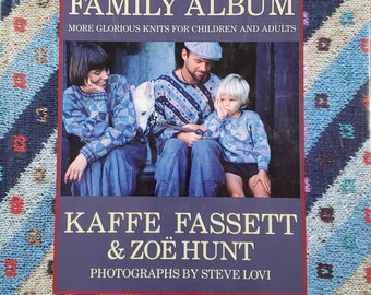 Family Album ~ More Glorious Knits for Children and Adults by Kaffe Fassett & Zoe Hunt hardcover 200pg book