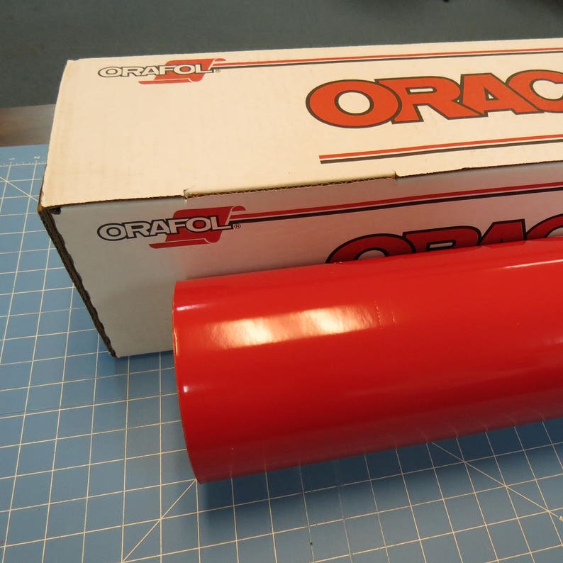 red oracal 751 24 x 30 roll sign vinyl decal etsy