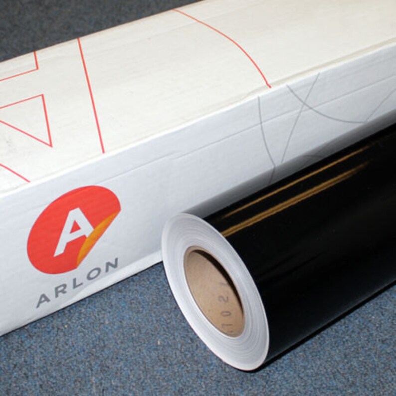 Black Arlon 5000 12 x 10' Roll Sign Vinyl Decal | Etsy