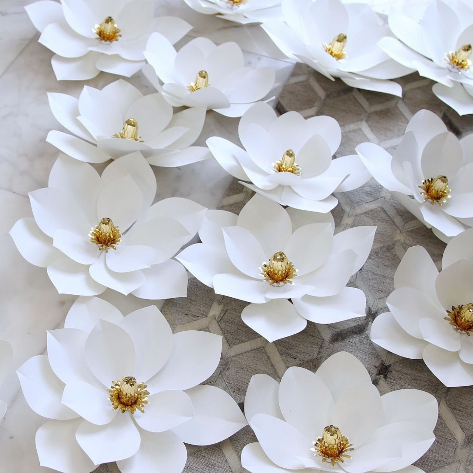 Large Magnolia Paper Flower Templates Magnolia Flower SVG | Etsy