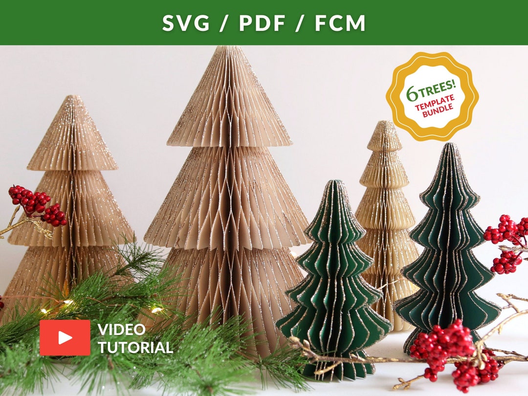 10 Enchanting Color Paper Christmas Tree Templates for a Festive Holiday Season