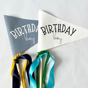 Birthday Boy Pennant Flag, Printable Pennant, Birthday Banner, Pennant Flag Template, Kids Birthday Party, DIY Pennant Flag, Birthday Gift