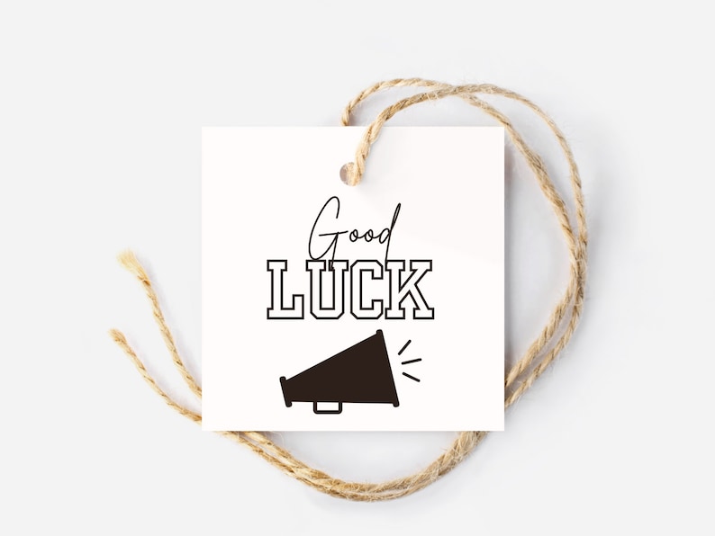 Cheerleading Game Day Tags Good Luck Cheer Competition - Etsy