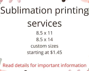 Sublimation transfers-I print you press