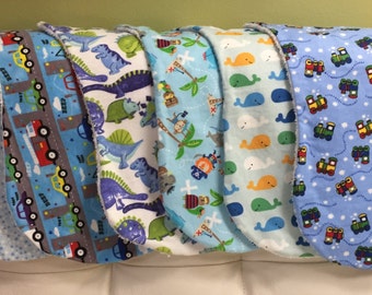 Paño del Burp de bebé de algodón ~ franela suave con forro absorbente Terry