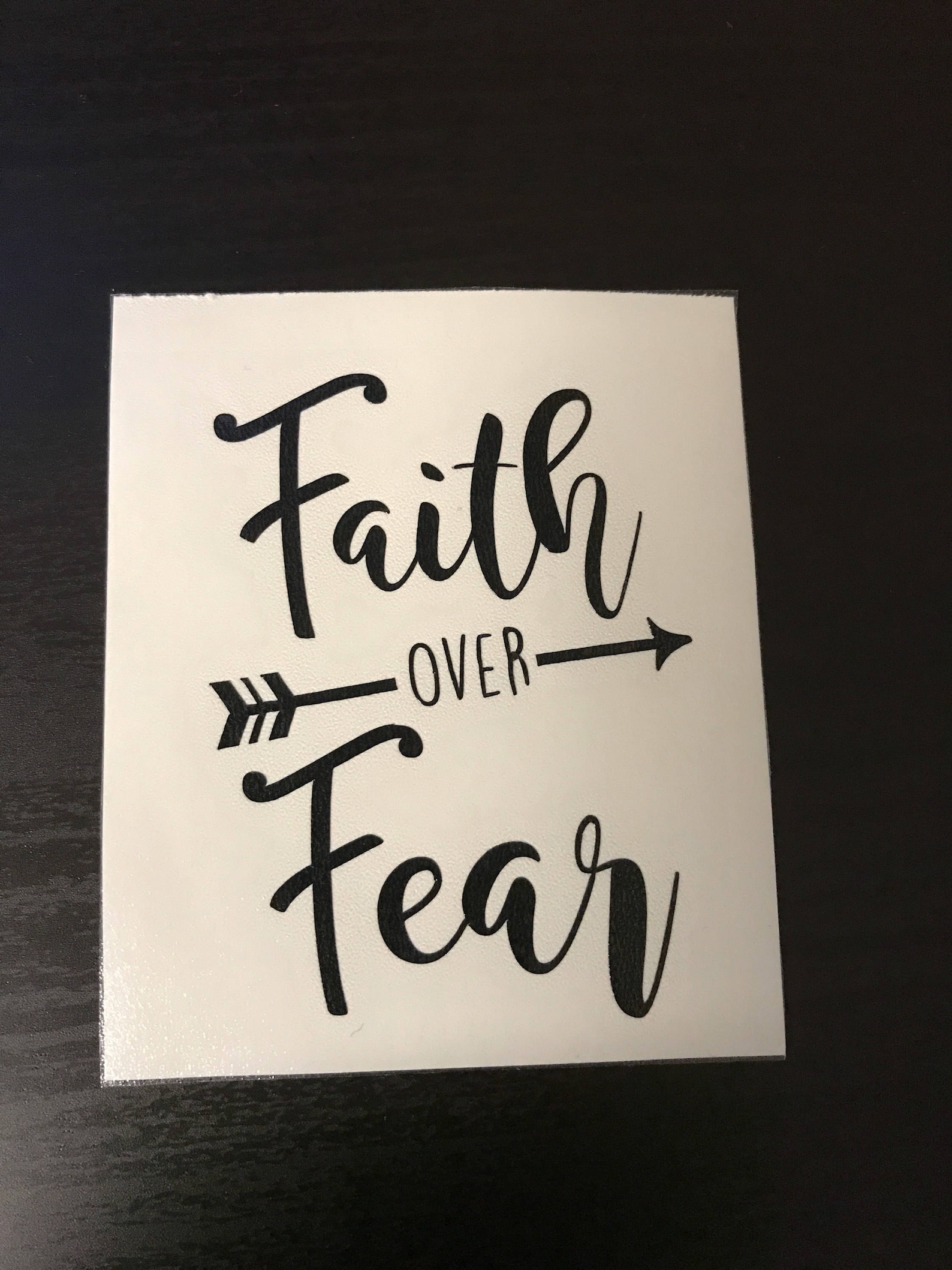 Faith over Fear/motivational quotes/YETI cup Decals/car | Etsy