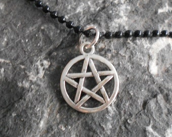 Pentagram, Pentagramm, Kette, Halskette, gothic, Hexe,