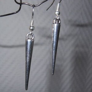 Spitzen Kegel Ohrringe punk gothic Steampunk, 925, und versilbert, verschiedene Größen Bild 2