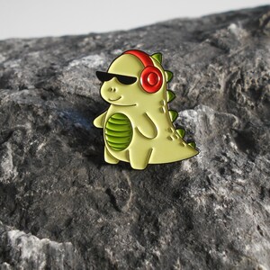 Dinosaurier Brosche Pin , verschiedene Designs, Anstecker, Metall, emailliert, Dino Bild 2