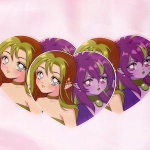 Neo Faeries Sticker | Retro 90s Anime Virtual Pets Art on Waterproof Vinyl