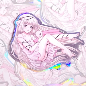 Chobits Chii Sticker | Anime Fanart on Holographic Decal