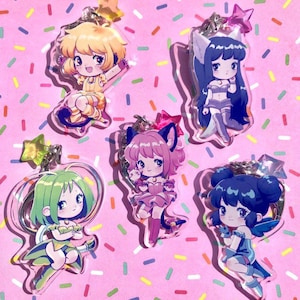 TMM Keychains | Tokyo Mew Team Ichigo Mint Lettuce Pudding & Zakuro Acrylic Charm Accessory | LAST CHANCE