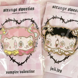 Creepy Cute Pin Clown Bear | Cute Retro Horror Art as Hard Enamel Accessory