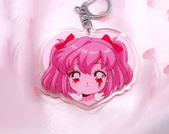 Body Horror Anime Keychain | Creepy Cute Melty-chan Acrylic Charm Acessory | LAST CHANCE