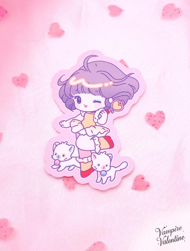 Magical Girls Stickers | Anime Cute Colorful Art on Gloss/Matte Vinyl Creamy