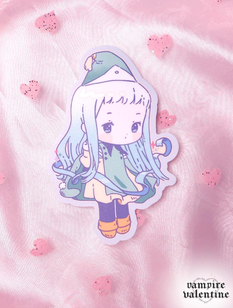 Witch Hat Apprentices Anime Stickers | Cute Colorful Anime Fan Art on Gloss Vinyl Witch Richeh