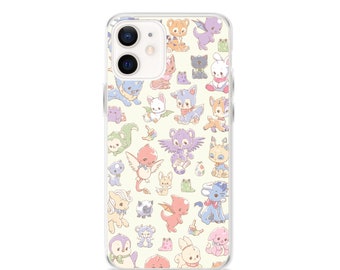 Neo Web Pets iPhone® Case |  y2k Cute Pet Sim Art on Clear Case for iPhone®