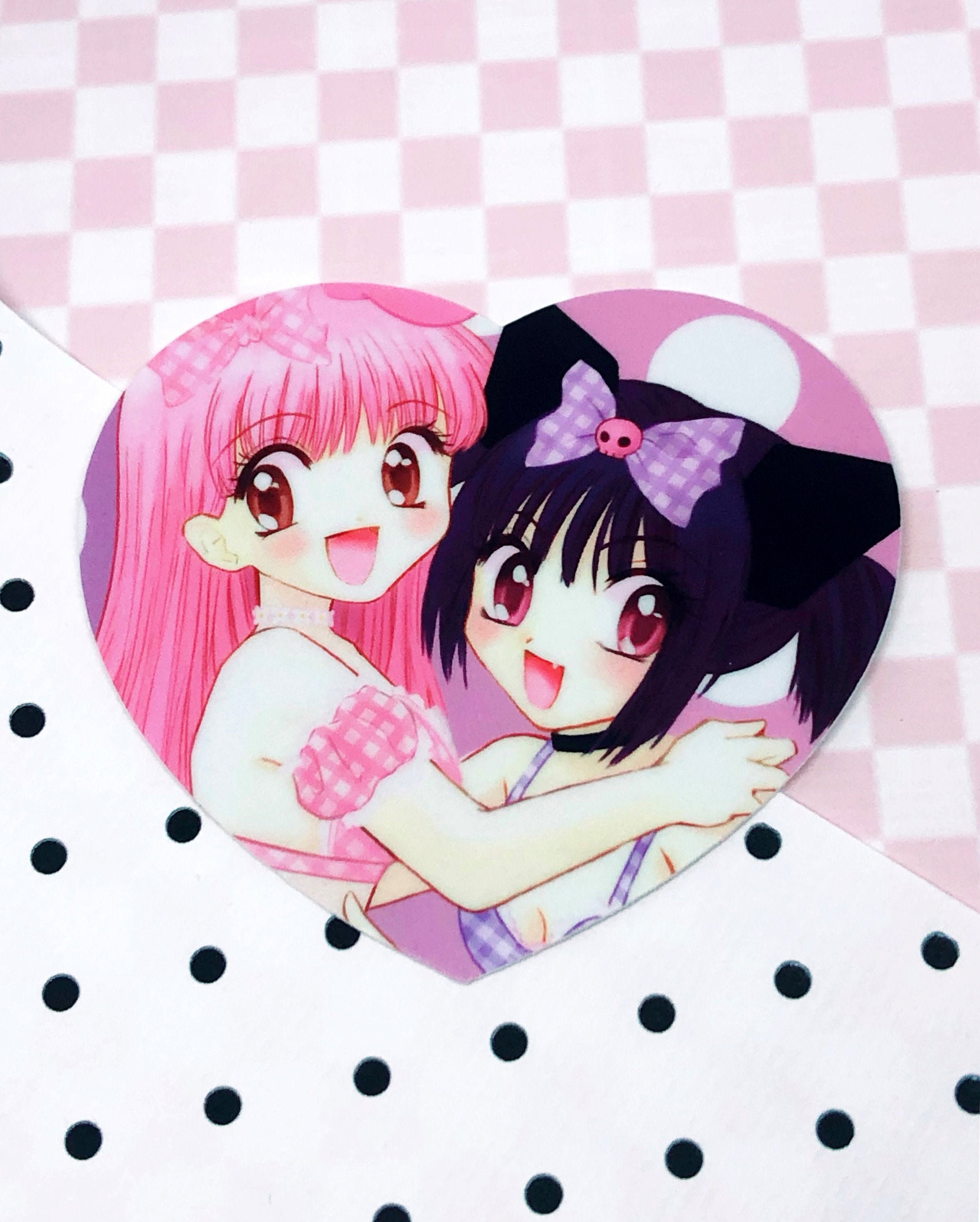My Mew Melody & Kuromi Kawaii Anime Girls Vinyl Decal | Etsy