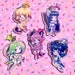 Tokyo Mew Mew Team 2.5' Acrylic Double Sided Charm Keychain