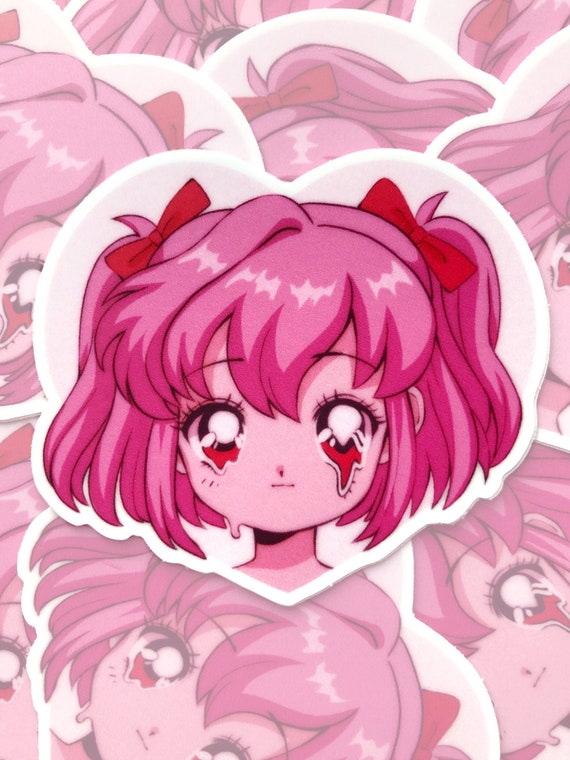 Anime Menhera chan sad why | Sticker