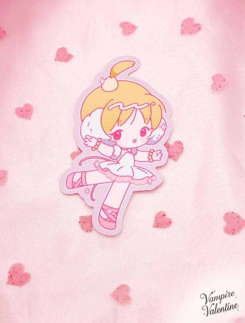 Magical Girls Stickers | Anime Cute Colorful Art on Gloss/Matte Vinyl Swan