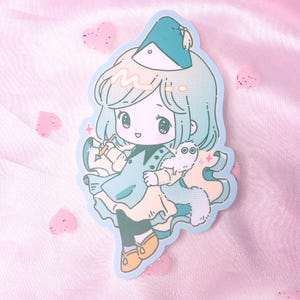 Witch Hat Apprentices Anime Stickers | Cute Colorful Anime Fan Art on Gloss Vinyl Witch Coco
