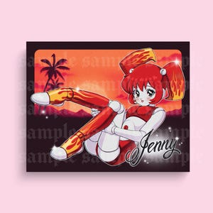 Teenage Robot Jenny XJ9 90s Aesthetic 8x10&quot; Anime Wall Art Poster Print | Retro Anime Cartoon Artwork